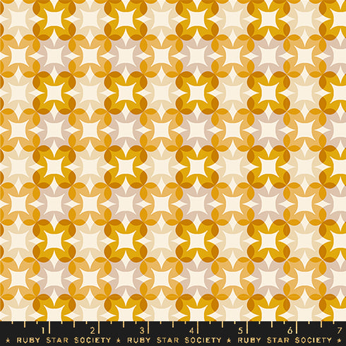 Woodland Park Plaid Flowers in Goldenrod RS1085 11 - Ruby Star Society Sold by the Half Yard